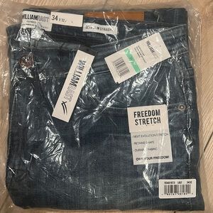 William Rast Freedom Stretch 34 X 32 Slim Straight